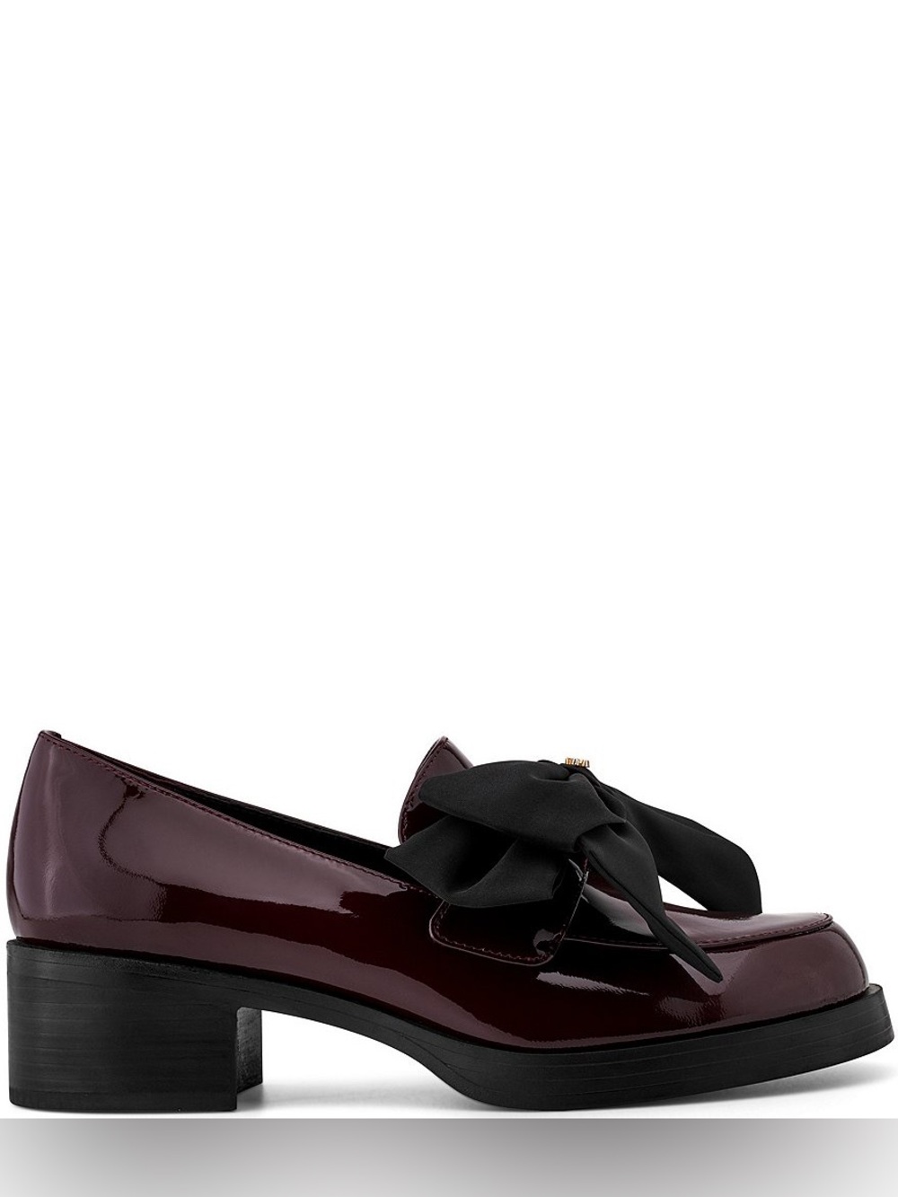 NWT KARL LAGERFELD PARIS Camilia Patent Leather Bow Detail Loafer Pumps Sz 8 - Picture 3 of 14